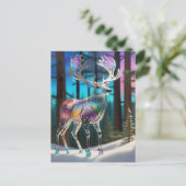 Rentier Postkarte (Stehend Vorderseite)