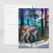 Rentier Postkarte (Vorne/Hinten)