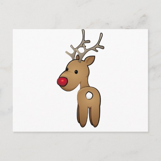 Rentier Postkarte (Vorderseite)