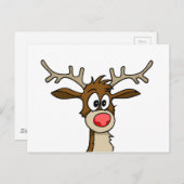 Rentier Postkarte (Vorne/Hinten)