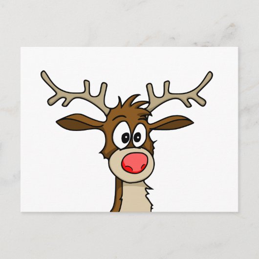 Rentier Postkarte (Vorderseite)