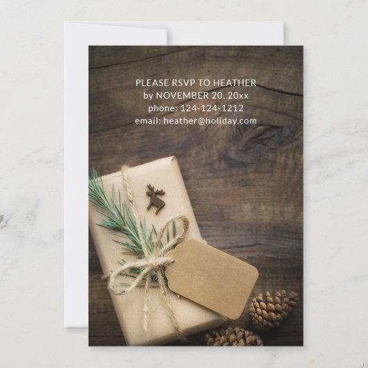 Rentier & Prestige Feiertag 2 Einladung (Rückseite)