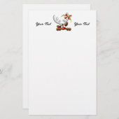 Rentier Puzzled Weihnachtsmann Briefpapier (Vorne/Hinten)