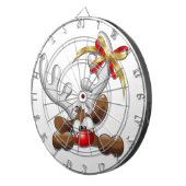 Rentier Puzzled Weihnachtsmann Dartscheibe (Vorderseite rechts)