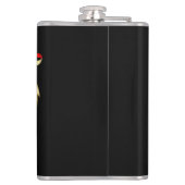 Rentier Puzzled Weihnachtsmann Flachmann (Rückseite)