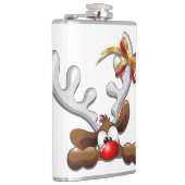 Rentier Puzzled Weihnachtsmann Flachmann (Rechts)