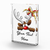 Rentier Puzzled Weihnachtsmann Fotoblock (Rechts)