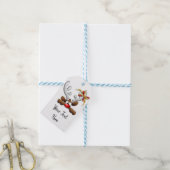 Rentier Puzzled Weihnachtsmann Geschenkanhänger (Mit Garn)