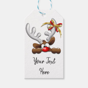 Rentier Puzzled Weihnachtsmann Geschenkanhänger