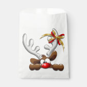 Rentier Puzzled Weihnachtsmann Geschenktütchen (Vorderseite)