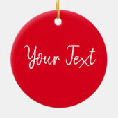 Rentier Puzzled Weihnachtsmann Keramik Ornament (Hinten)