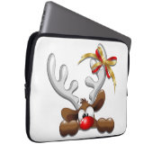 Rentier Puzzled Weihnachtsmann Laptopschutzhülle (Vorne Rechts)