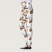 Rentier Puzzled Weihnachtsmann Leggings (Links)
