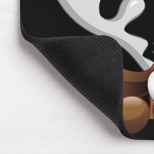 Rentier Puzzled Weihnachtsmann Mousepad (Ecke)