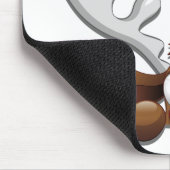 Rentier Puzzled Weihnachtsmann Mousepad (Ecke)