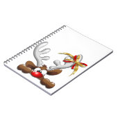 Rentier Puzzled Weihnachtsmann Notizblock (Linke Seite)