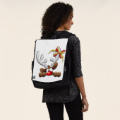 Rentier Puzzled Weihnachtsmann Rucksack (Ausgewaschen)