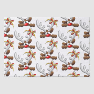 Rentier Puzzled Weihnachtsmann Seidenpapier
