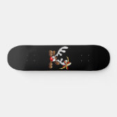 Rentier Puzzled Weihnachtsmann Skateboard (Horizontal)