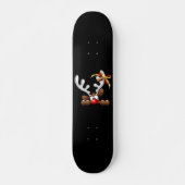 Rentier Puzzled Weihnachtsmann Skateboard (Vorne)
