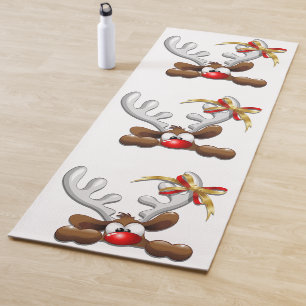 Rentier Puzzled Weihnachtsmann Yogamatte