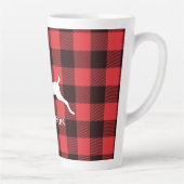 Rentier Red & Black Tartan Muster Buffalo Kariert Milchtasse (Rechts)