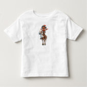 Rentier Rider Christmas Elf Kleinkind's T-Shirt (Vorderseite)