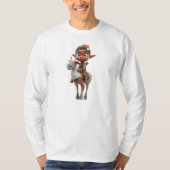 Rentier Rider Christmas Elf Men's T-Shirt (Vorderseite)