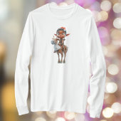 Rentier Rider Weihnachtself Frauen T-Shirt