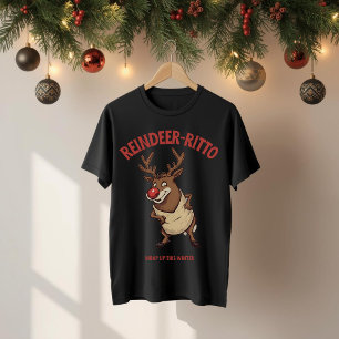 Rentier-rito - Funny Christmas Burrito Pun Tri-Blend Shirt