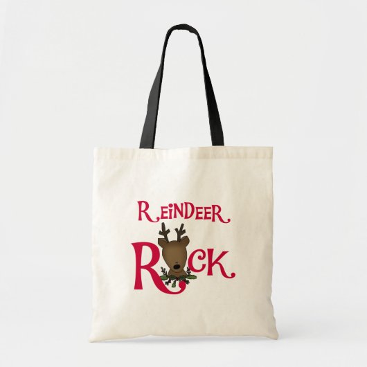 Rentier Rock Tshirts und Geschenke Tragetasche (Vorne)