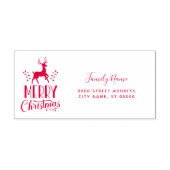 Rentier Rücksendeadresse Selbstfarbige Briefmarke Permastempel (Design)