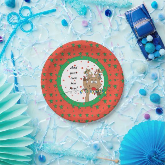 Rentier sagt Größe: 7" Wirf ein spektakuläres Part Pappteller (Party)