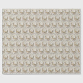 Rentier-Schlitten-Feiertags-Geschenkpapier Geschenkpapier (Flach)