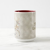 Rentier-Schlitten-Feiertags-Tasse Tasse (Zentrum)
