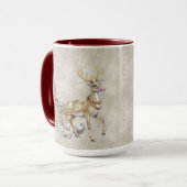 Rentier-Schlitten-Feiertags-Tasse Tasse (Vorderseite Links)