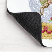 Rentier-Schneekugel Mousepad (Ecke)