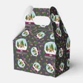 Rentier-Schneekugeln Geschenkschachtel (Rückseite)