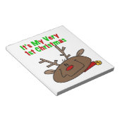 Rentier Sehr 1. Weihnachten Notizblock (angewinkelt)