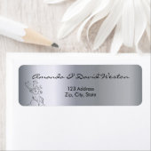 Rentier Silber Weihnachten Rücksendeadresse (Insitu)