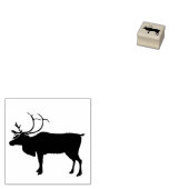 Rentier Silhouette Art Briefmarke Gummistempel (Stempel)