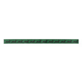 Rentier Silhouette Green Satinband (Vorderseite)