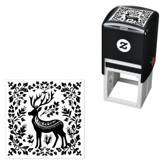 Rentier-Silhouette Permastempel (Beispiel)