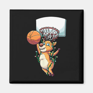 Rentier Skelett Feiertage Weihnachten Sportfans Magnet