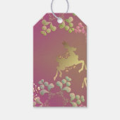 Rentier & Snowflakes - Geschenk-Tag Geschenkanhänger (Vorderseite)