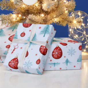 Rentier Snowflakes Ornamente Weihnachten Geschenkpapier