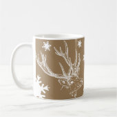 Rentier & Snowflakes Toffee Tasse (Links)