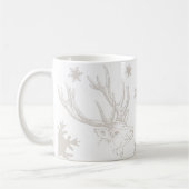 Rentier & Snowflakes Winterische Tasse (Links)