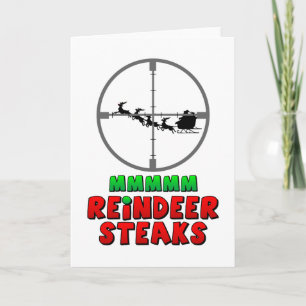 Rentier Steaks Feiertagskarte