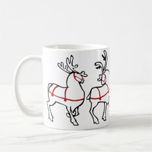 Rentier Tasse Kaffee Cup Festliche Weihnachtsdekor